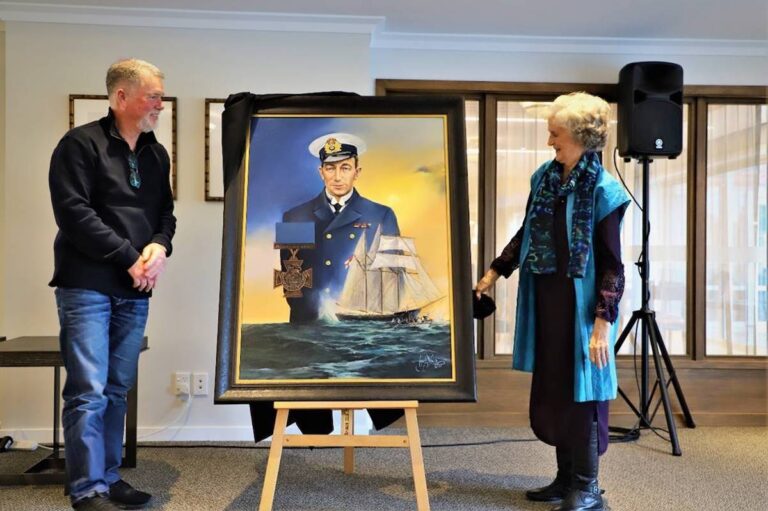 Portrait unveiled of Takapuna VC recipient Sanders – Rangitoto Observer